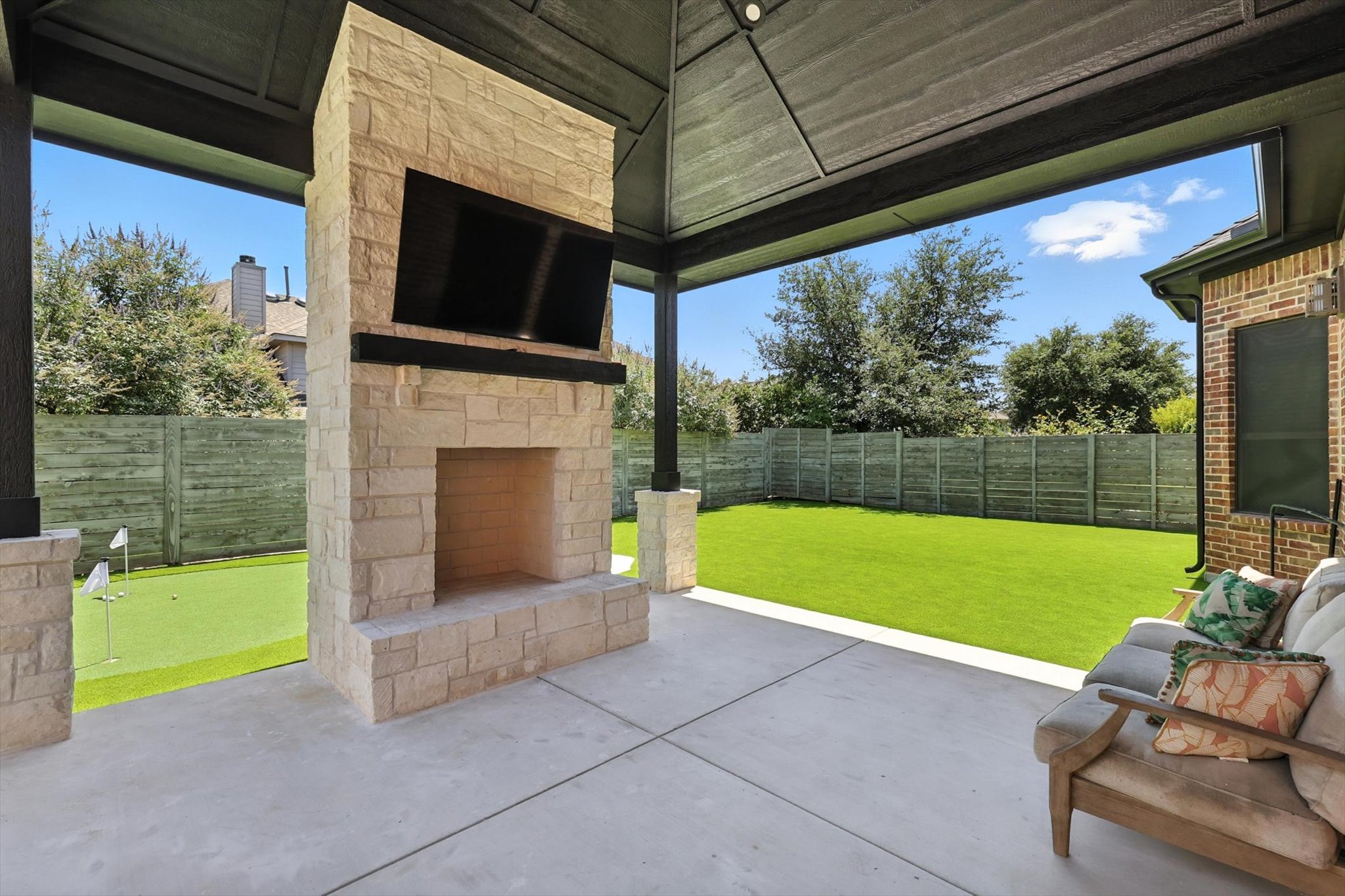 Stone Fireplace